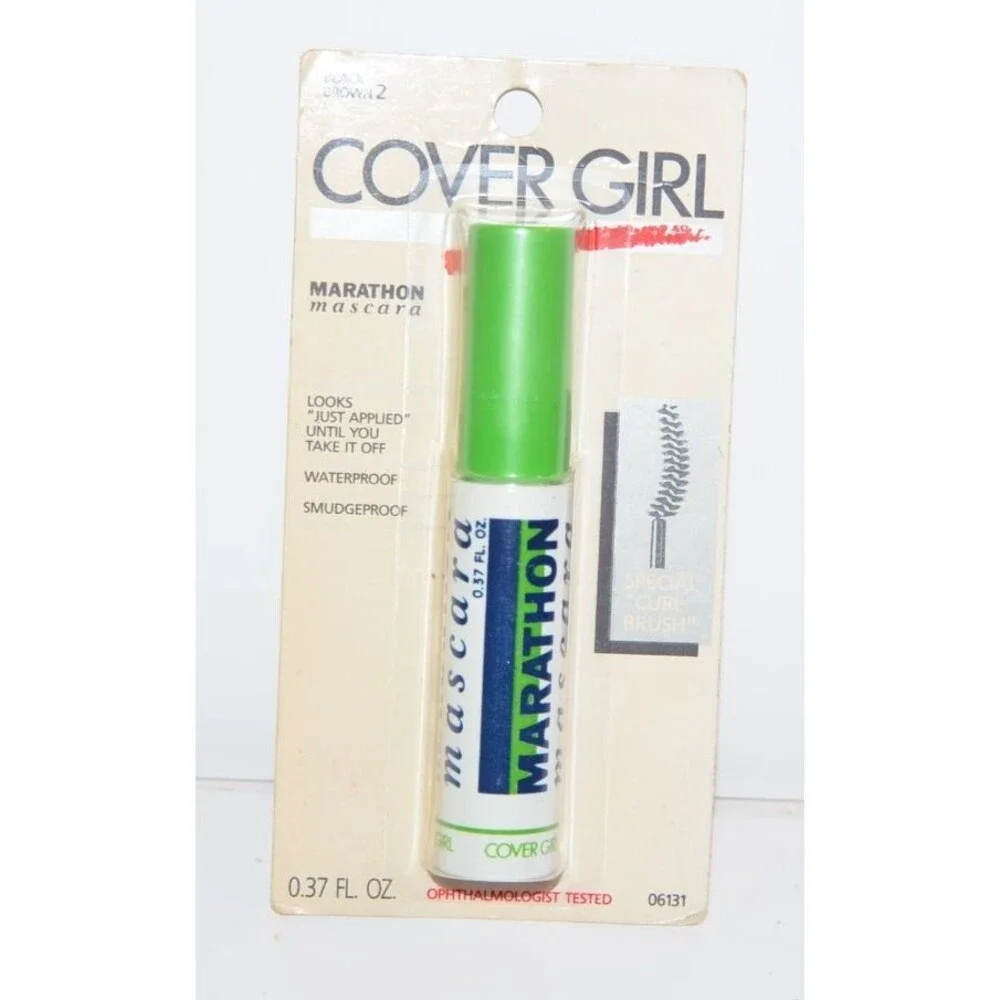 Vtg Y2K New In Package CoverGirl Marathon Mascara Brown Black Prop 1991